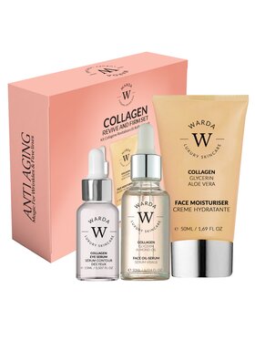 Warda Skincare Warda Skincare COLLAGENSKIN SERUM 30ml + KREM NAWILŻAJĄCY 50ml + SERUM POD OCZY 15ml Serum