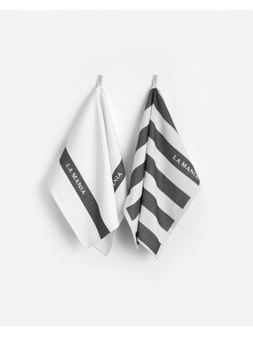 La Mania La Mania Komplet ścierek Stripes Biały