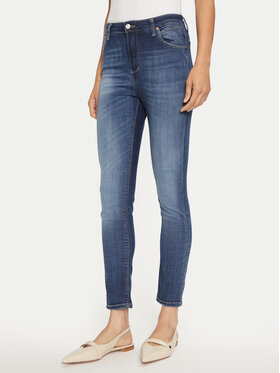 Please Please Τζιν P0SAYR7W6F Σκούρο μπλε Skinny Fit