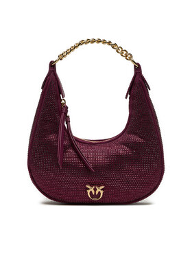 PINKO PINKO Torebka Brioche Hobo Mini AI 24-25 PLTT 101433 A159 Bordowy