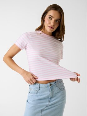 Guess Jeans Guess Jeans T-Shirt 182187 Fioletowy Classic Fit