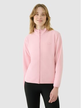 4F 4F Fleecová mikina 4FWSS25TFLEF322-56S Ružová Regular Fit