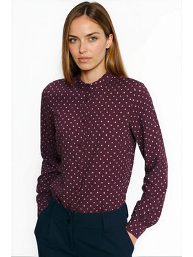 NIFE NIFE Halenka B208 Bordó Regular Fit
