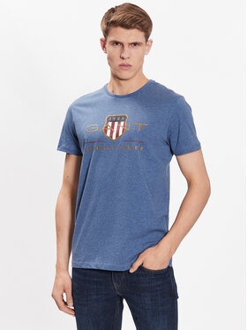 Gant Gant Tricou Archive Shield 2003099 Albastru Regular Fit