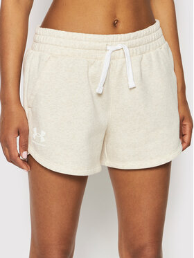 Under Armour Under Armour Sport rövidnadrág Ua Rival Fleece 1369858 Bézs Loose Fit