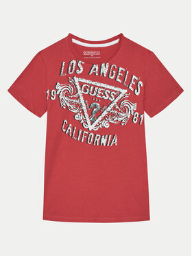 Guess Guess Тишърт L5RI00 K8HM4 Червен Regular Fit