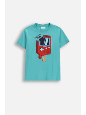 Coccodrillo Coccodrillo T-Shirt WC6143223VBA-013 Turkusowy Regular Fit