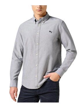Wrangler Wrangler Koszula 112357230 Szary Regular Fit