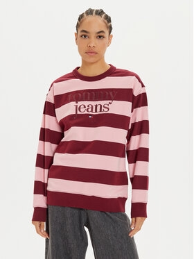 Tommy Jeans Tommy Jeans Mikina Ess Logo DW0DW19041 Fialová Relaxed Fit