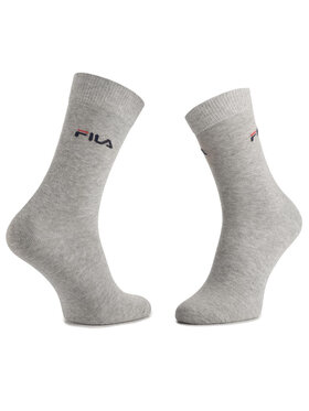 Fila Fila Súprava 3 párov vysokých ponožiek unisex F9630 Sivá