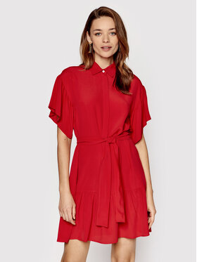 Marella Marella Košeľové šaty Erminia 32211121 Červená Regular Fit