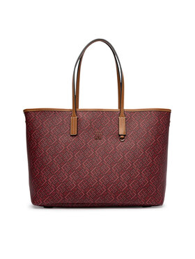 Tommy Hilfiger Tommy Hilfiger Дамска чанта Th Monoplay Tote Le AW0AW17416 Тъмночервен