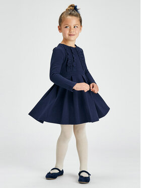 Mayoral Mayoral Elegantes Kleid 4935 Dunkelblau Slim Fit