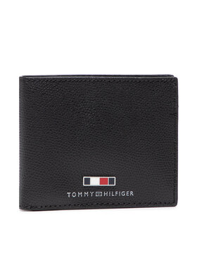 Tommy Hilfiger Tommy Hilfiger Μεγάλο Πορτοφόλι Ανδρικό Business Leather Mini Cc Wallet AM0AM07808 Μαύρο