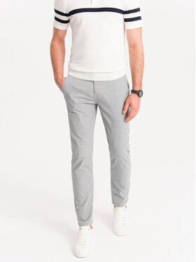 Ombre Ombre Chino kalhoty OM-PACP-0118 Šedá Regular Fit