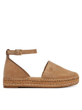 Tommy Hilfiger Tommy Hilfiger Espadrillid Th Platform Espad Suede Strap FW0FW09144 Beež
