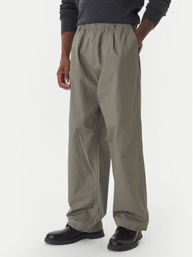 Jack & Jones Jack & Jones Штани з тканини Owen Cade 12282385 Зелений Baggy Fit