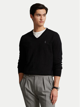 Polo Ralph Lauren Polo Ralph Lauren Pulover Ls Sf Vn Pp 710670789003 Negru Regular Fit