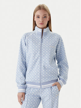 Guess Guess Mikina V5YQ03 KB212 Světle modrá Regular Fit