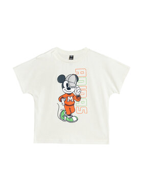adidas adidas Marškinėliai Disney Mickey Mouse JL9169 Balta Loose Fit