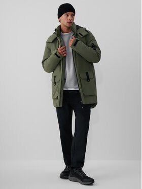 4F 4F Kurtka przejściowa URBAN COMMUTER Zielony Regular Fit