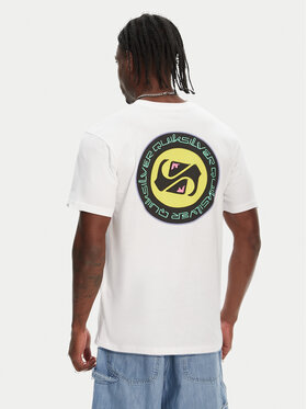 Quiksilver Quiksilver T-särk Circle Back Ss EQYZT08054 Valge Regular Fit