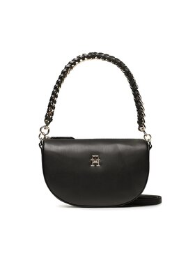 Tommy Hilfiger Tommy Hilfiger Handtasche Feminine Moon Crossover AW0AW14859 Schwarz