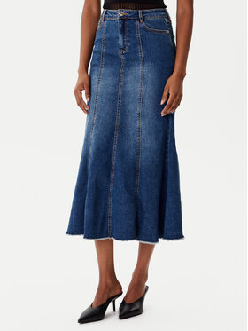 Morgan Morgan Spódnica jeansowa 252-JAFTER Niebieski Slim Fit