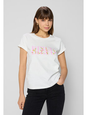 BIZUU BIZUU T-Shirt FLORINA Biały Standard Fit