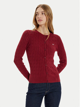 Gant Gant Kardigan 4800103 Crvena Slim Fit