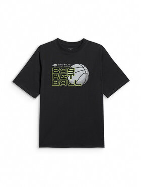 4F 4F T-Shirt THE GYM POWER Czarny Loose Fit
