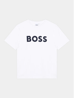 Boss Boss T-Shirt J25P24 D Biały Regular Fit