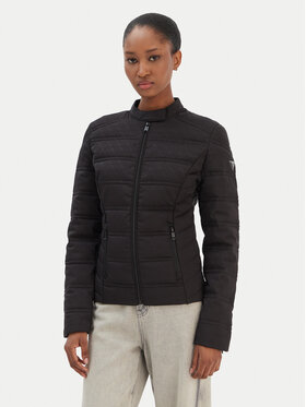 Guess Guess Демісезонна куртка W6RL02 WJ492 Чорний Regular Fit