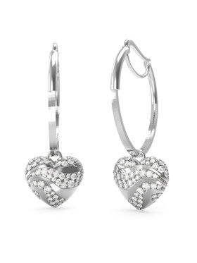 Guess Guess Kolczyki JUBE04 505JW Srebrny
