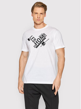 Les Hommes Les Hommes T-shirt LMT216611P Bianco Regular Fit