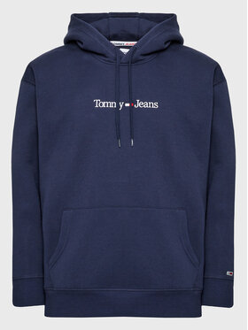 Tommy Jeans Tommy Jeans Džemperis Linear DM0DM15013 Tamsiai mėlyna Regular Fit