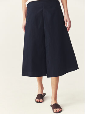 TATUUM TATUUM Midi sukňa TENEROS Tmavomodrá Flare Fit