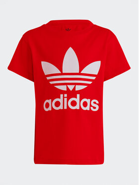 adidas adidas Tričko Adicolor Trefoil T-Shirt IC9117 Červená Regular Fit