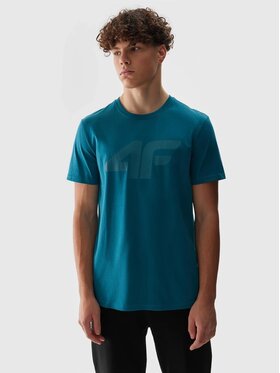 4F 4F Tričko 4FWSS24TTSHM1155-46S Zelená Regular Fit
