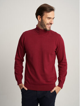 Willsoor Willsoor Sweter 59108 Bordowy Regular Fit