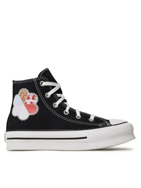 Converse Converse Plátenky Chuck Taylor All Star Eva Lift Hi A05166C Čierna