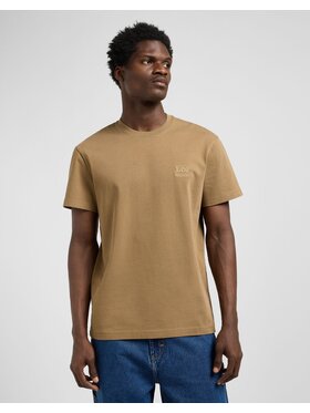 Lee Lee T-Shirt ESSENTIAL TEE Zielony Regular Fit