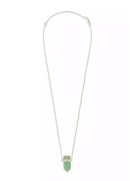 IZABELLA BUDRYN JEWELLERY IZABELLA BUDRYN JEWELLERY Naszyjnik z chryzoprasem Srebrny