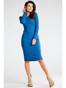 Infinite You Infinite You Vestito di maglia M282 Blu Basic Fit