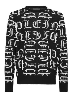 PHILIPP PLEIN PHILIPP PLEIN Longsleeve 365 Czarny Regular Fit