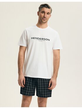 Henderson Henderson Piżama 43453 Biały Regular Fit
