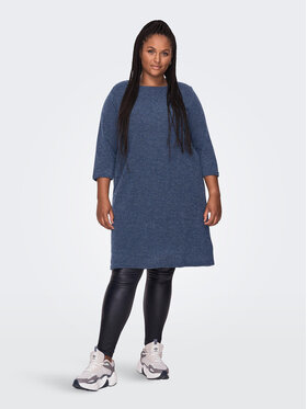 ONLY Carmakoma ONLY Carmakoma Kootud kleit 15196520 Tumesinine Loose Fit