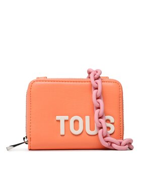 TOUS TOUS Малък дамски портфейл Monedero M Carol 2001850709 Оранжев
