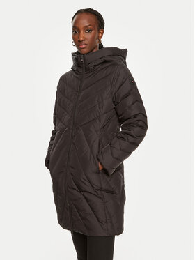 Tommy Hilfiger Tommy Hilfiger Пуховик Chevron WW0WW42622 Чорний Regular Fit