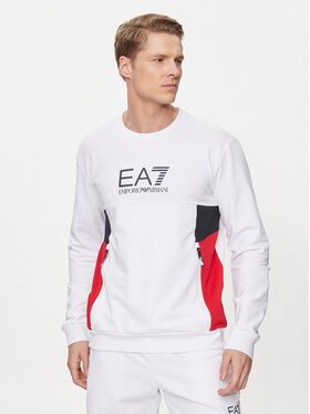EA7 Emporio Armani EA7 Emporio Armani Sweatshirt 3DPM14 PJLIZ 1100 Weiß Regular Fit